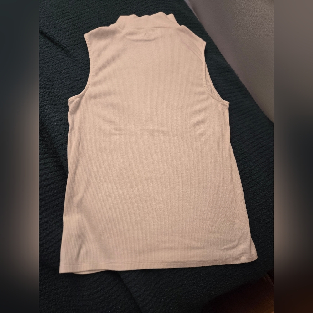Cyrus Cream Sleeveless Tank Top